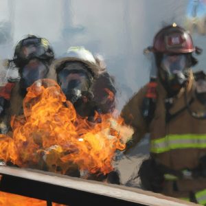 Tactical non-toxic fire suppressant for fire fighters